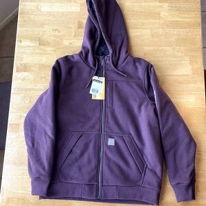 Carhartt Rain Defender Rockland Quit-Lined Full Zip Sweatshirt-Women's (L 12/14)